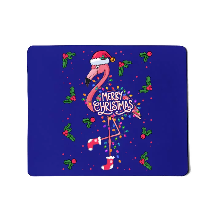 Christmas IM Dreaming Of A Pink Christmas Festive Flamingo Gift Mousepad