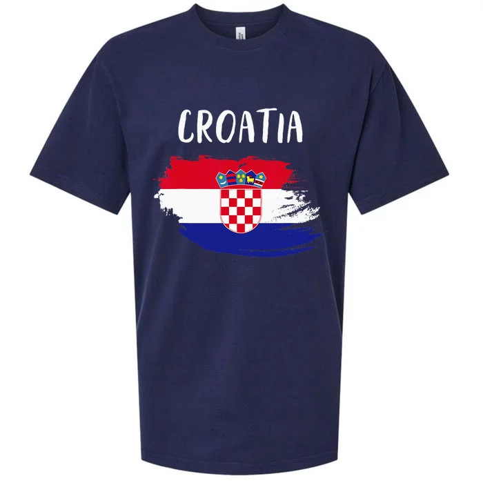 Croatia Indepedence Day Croatia Flag Sueded Cloud Jersey T-Shirt