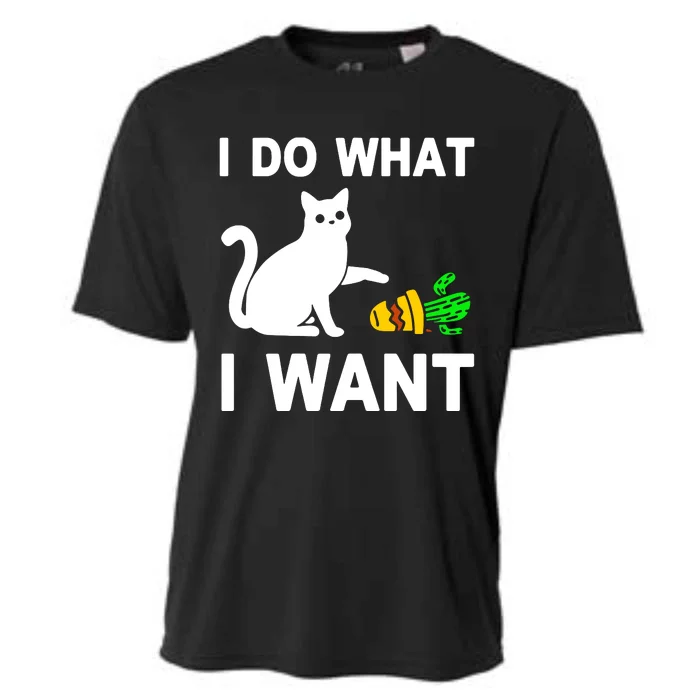 Cat I Do What I Want Cooling Performance Crew T-Shirt