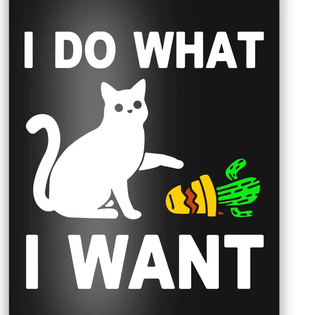 Cat I Do What I Want Poster