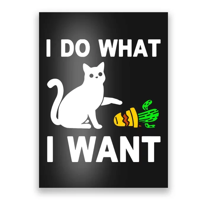 Cat I Do What I Want Poster