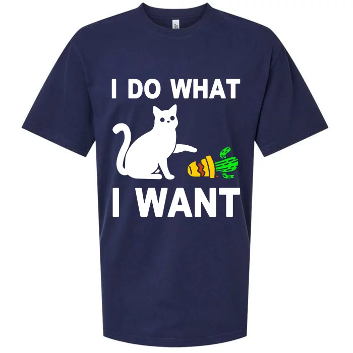 Cat I Do What I Want Sueded Cloud Jersey T-Shirt