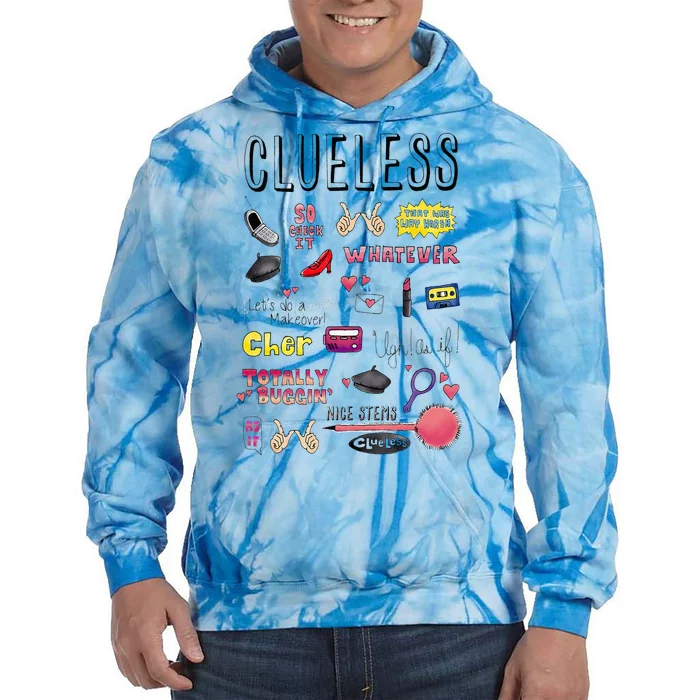 Clueless Icon Doodles Tie Dye Hoodie