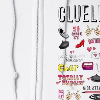 Clueless Icon Doodles Full Zip Hoodie