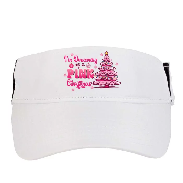 Christmas IM Dreaming Of A Pink Christmas Festive Trees Adult Drive Performance Visor