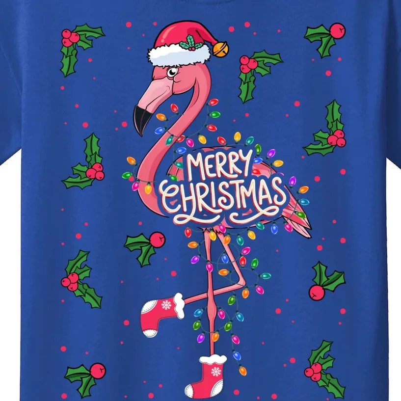 Christmas IM Dreaming Of A Pink Christmas Festive Flamingo Cool Gift Kids T-Shirt