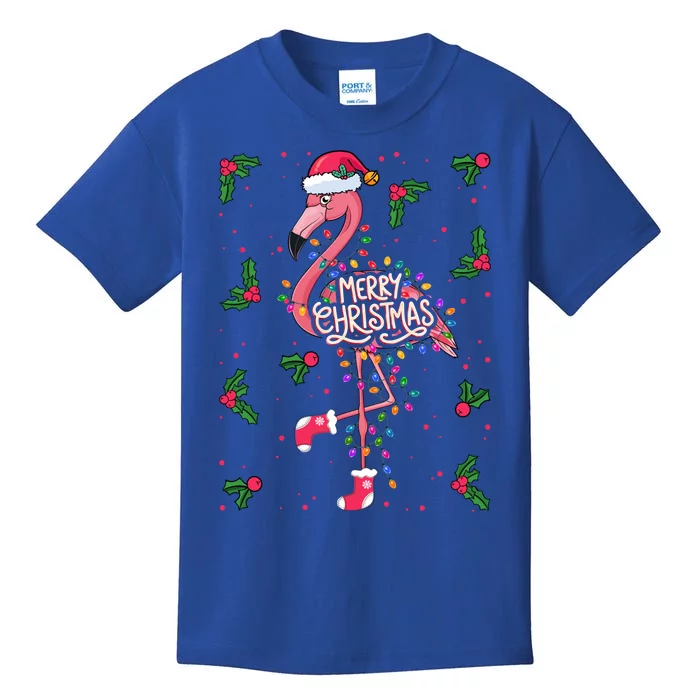 Christmas IM Dreaming Of A Pink Christmas Festive Flamingo Cool Gift Kids T-Shirt