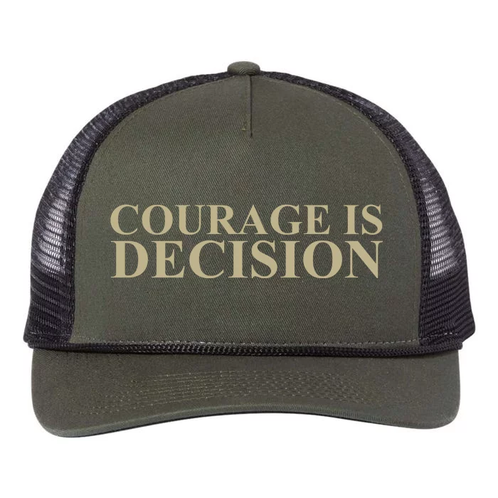 Courage Is Decision Retro Rope Trucker Hat Cap