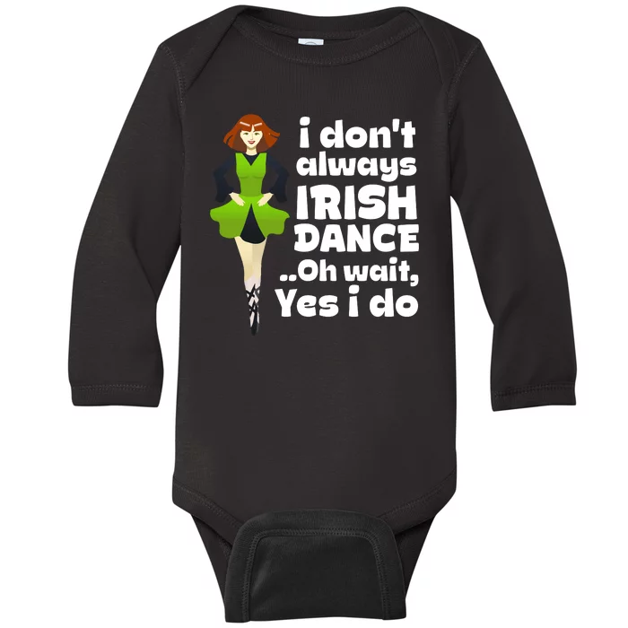 Cute Irish Dance Saint Patricks Day Shamrock Dancing Gift Baby Long Sleeve Bodysuit