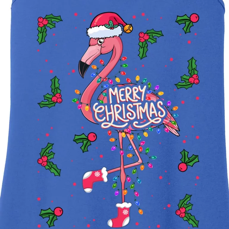 Christmas IM Dreaming Of A Pink Christmas Festive Flamingo Meaningful Gift Ladies Essential Tank