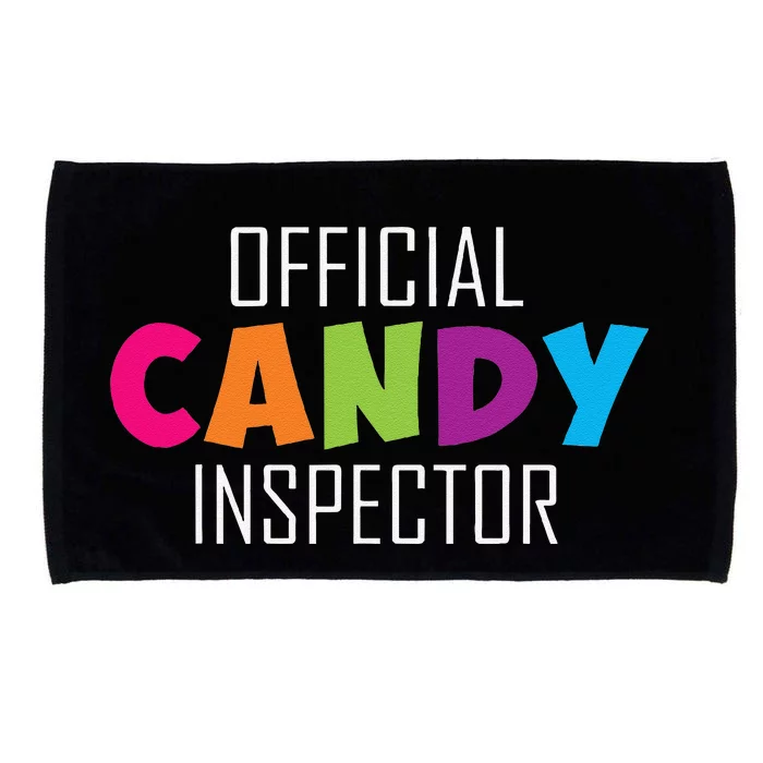 Candy Inspector Funny Halloween Candy Costume Microfiber Hand Towel