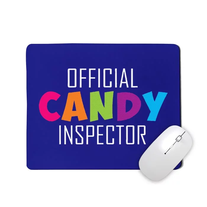 Candy Inspector Funny Halloween Candy Costume Mousepad