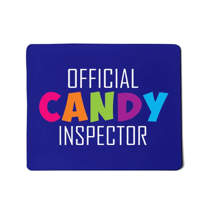 Candy Inspector Funny Halloween Candy Costume Mousepad