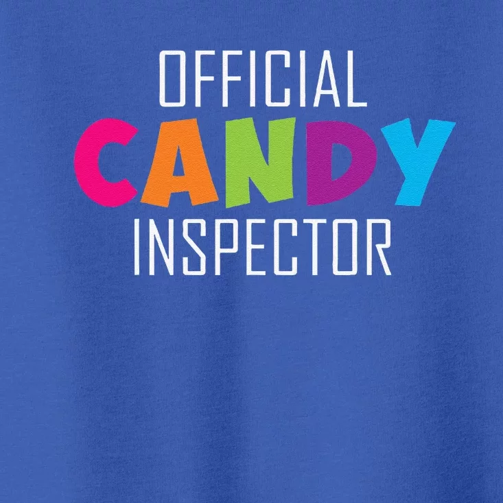 Candy Inspector Funny Halloween Candy Costume Toddler T-Shirt