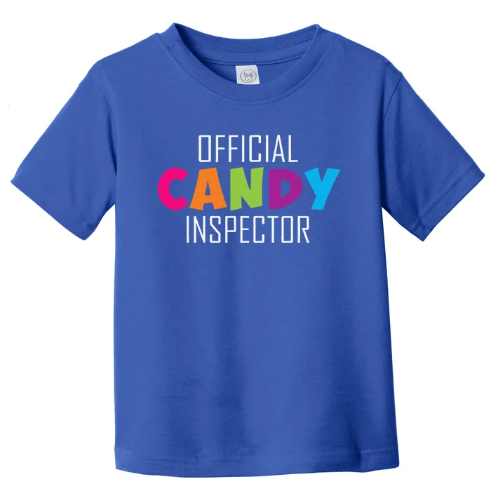 Candy Inspector Funny Halloween Candy Costume Toddler T-Shirt