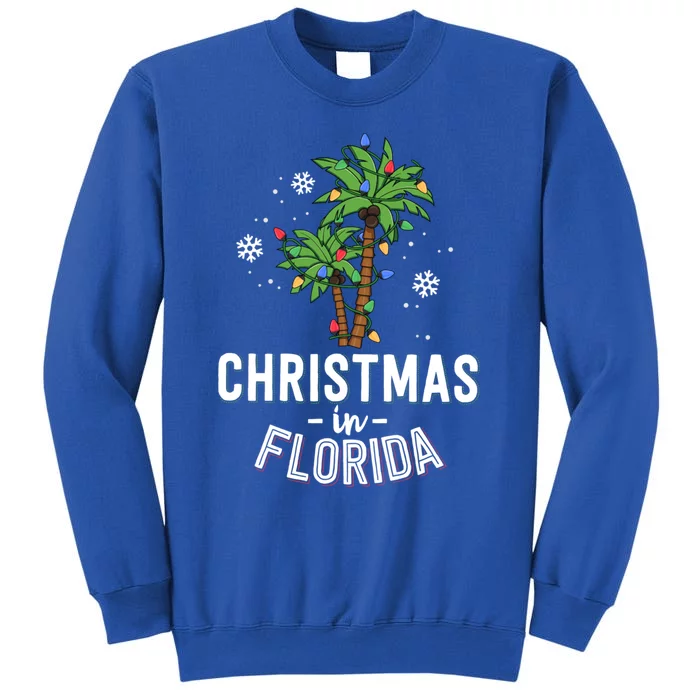 Christmas In Florida Deck The Palm Trees Family Vacation Cute Gift Sweatshirt