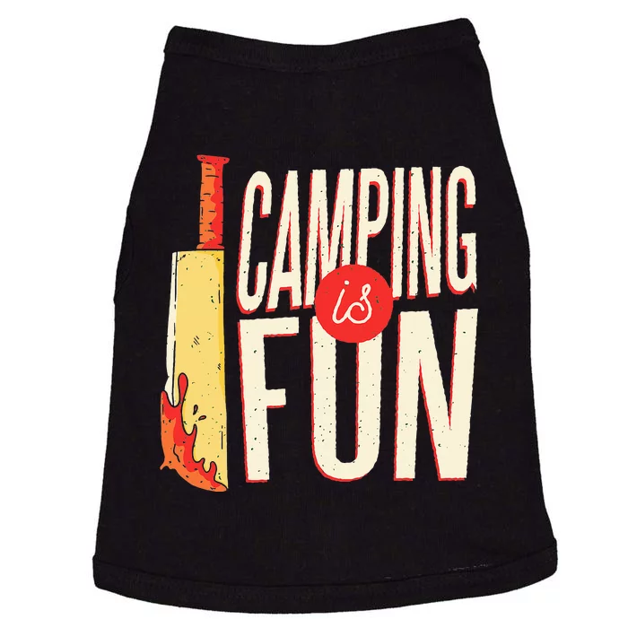 Camping Is Fun Horror Theme Doggie Tank