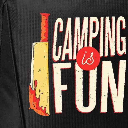 Camping Is Fun Horror Theme City Backpack