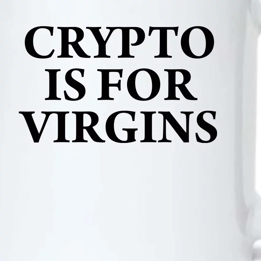 Crypto Is For Virgins Black Color Changing Mug