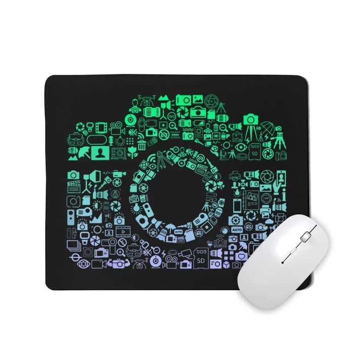 Camera Iconography For Photographer Boy Photography Mousepad