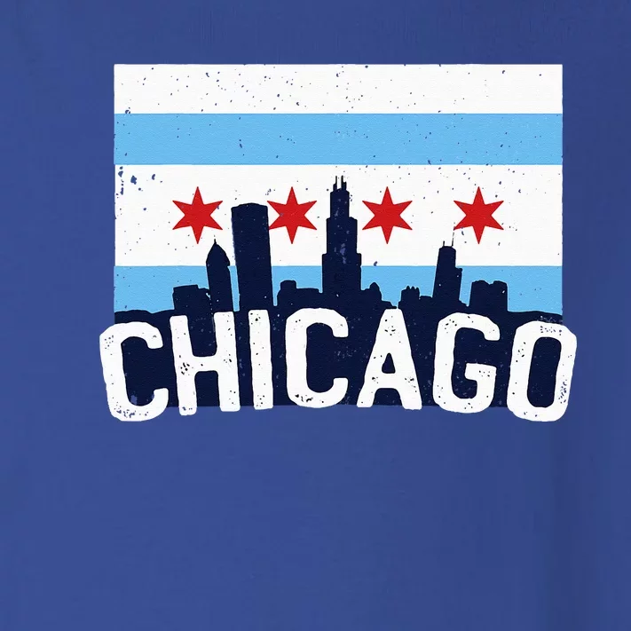 Chicago Illinois Flag City Skyline Chi Town Pride City Flag Toddler Long Sleeve Shirt