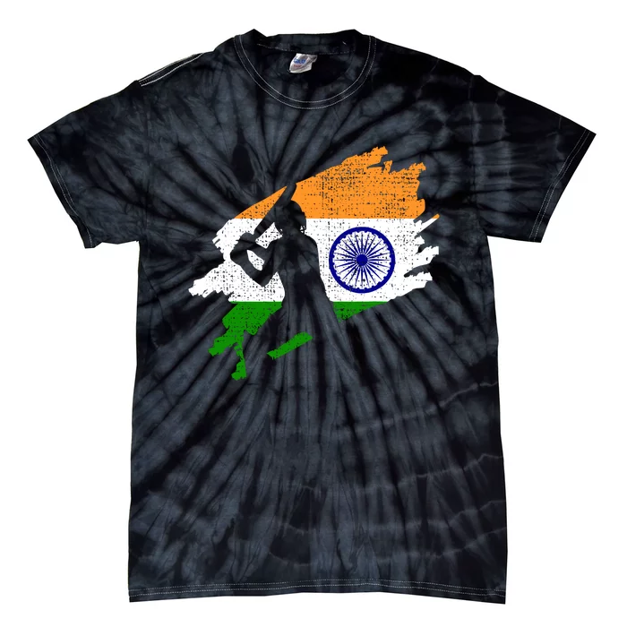 Cricket India Flag Jersey Vintage Gift Tie-Dye T-Shirt