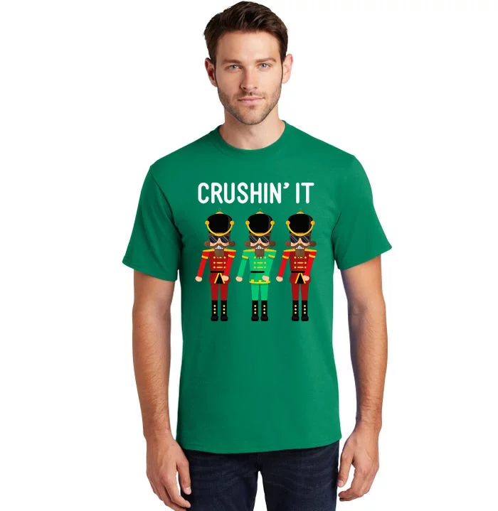 Crushin It Flossing Nutcracker Christmas Dance Tall T-Shirt