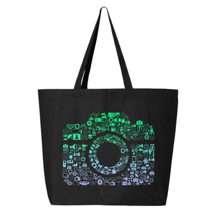 Camera Iconography For Photographer Photography 25L Jumbo Tote