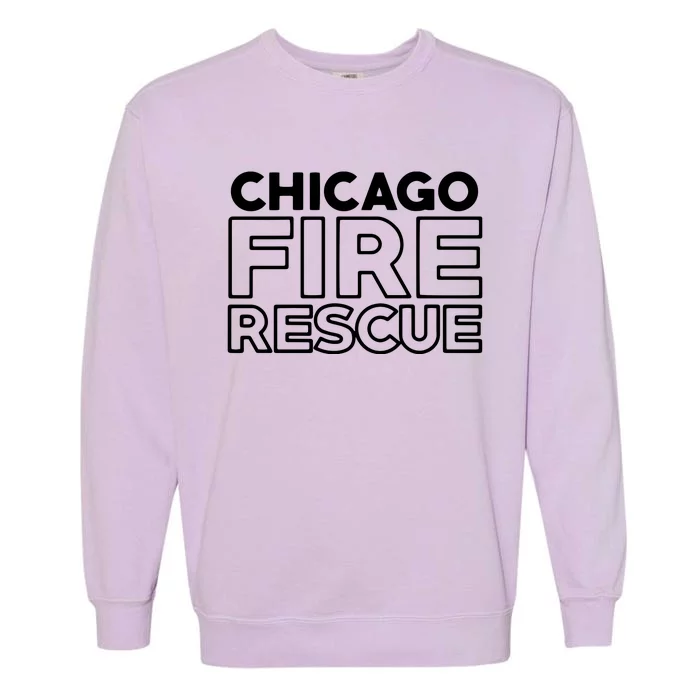 Chicago Illinois Fire Rescue Department Firefighters Firemen Garment-Dyed Sweatshirt