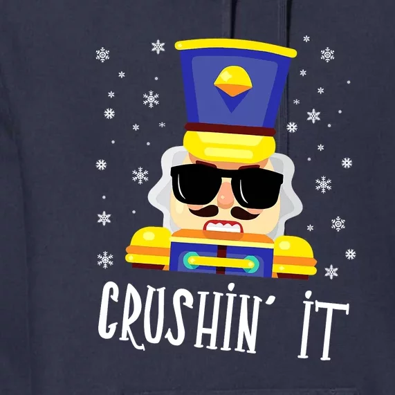 Crushin It Flossing Nutcracker Christmas Dance Premium Hoodie