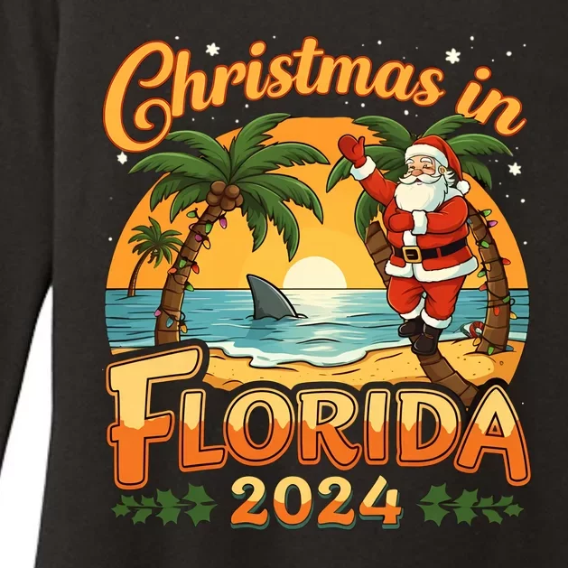 Christmas In Florida 2024 Family Vacation Womens CVC Long Sleeve Shirt