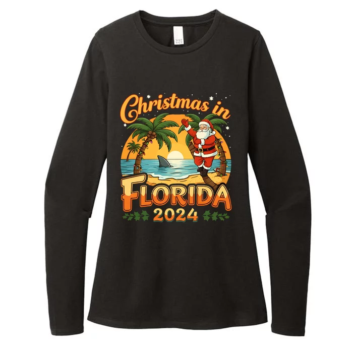 Christmas In Florida 2024 Family Vacation Womens CVC Long Sleeve Shirt