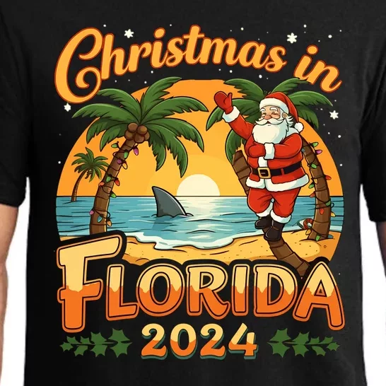 Christmas In Florida 2024 Family Vacation Pajama Set