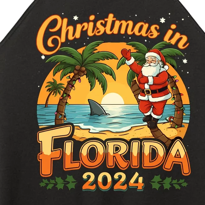 Christmas In Florida 2024 Family Vacation Women’s Perfect Tri Rocker Tank