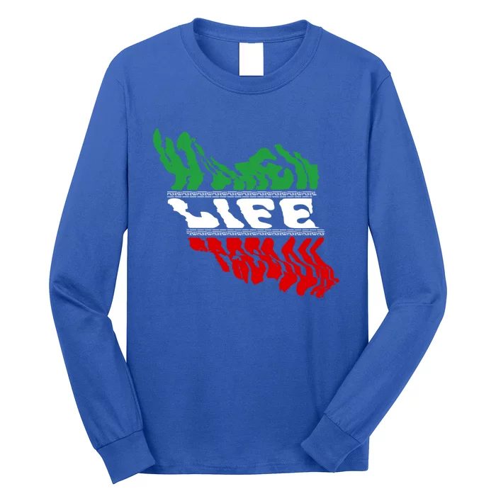 Cute Iranian Flag Of Iran Free Iran Life Freedom Gift Long Sleeve Shirt