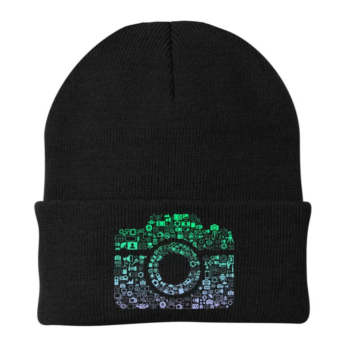 Camera Iconography For Photographer Photography Knit Cap Winter Beanie