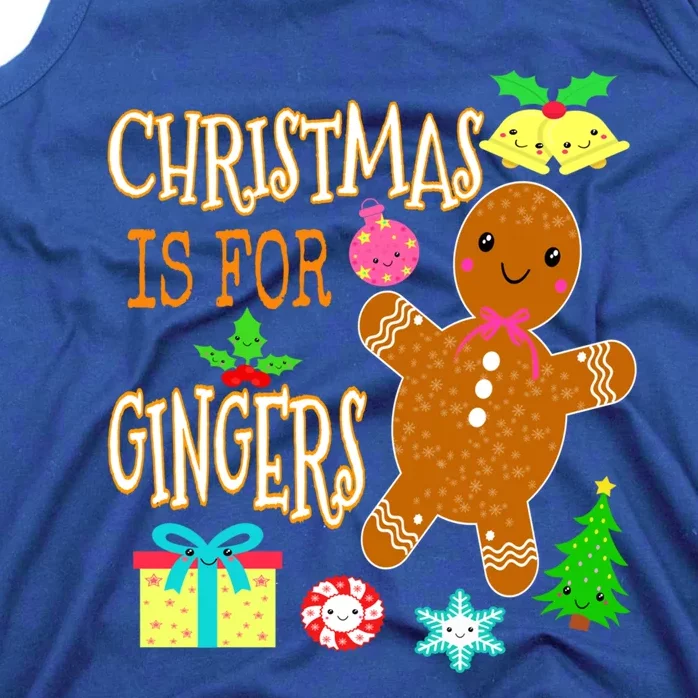 Christmas Is For Gingers Funny Redhead Gift Ginger Pride Gift Tank Top