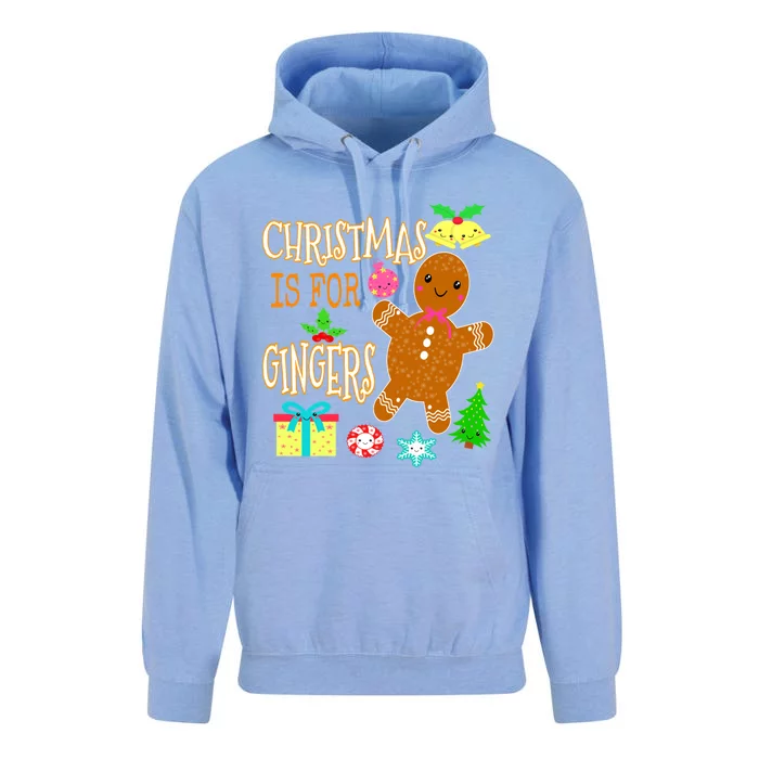 Christmas Is For Gingers Funny Redhead Gift Ginger Pride Gift Unisex Surf Hoodie