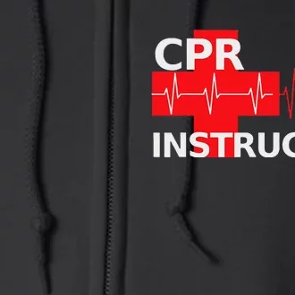 Cpr Instructor First Aid Full Zip Hoodie