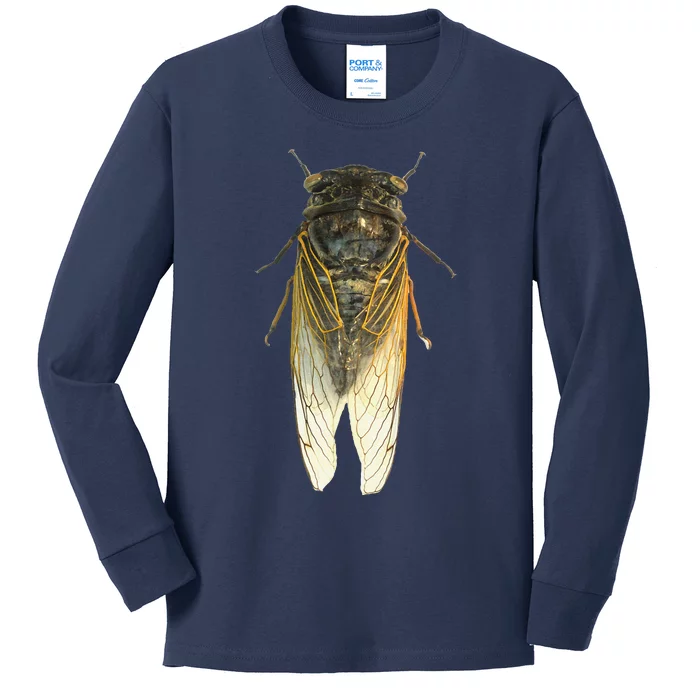 Cicada Insect Great Eastern Brood X Usa 2024 Magicicada Kids Long Sleeve Shirt