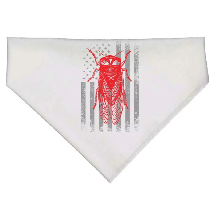 Cicada Insect Great Eastern Brood X Usa 2024 Magicicada USA-Made Doggie Bandana