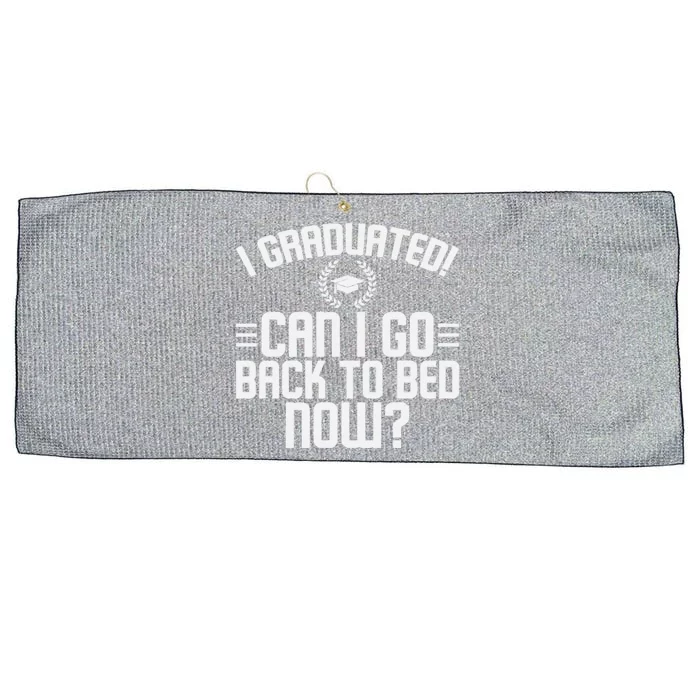 CAN I GO BACK TO BED Graduation Gift For Him Her Funny Large Microfiber Waffle Golf Towel