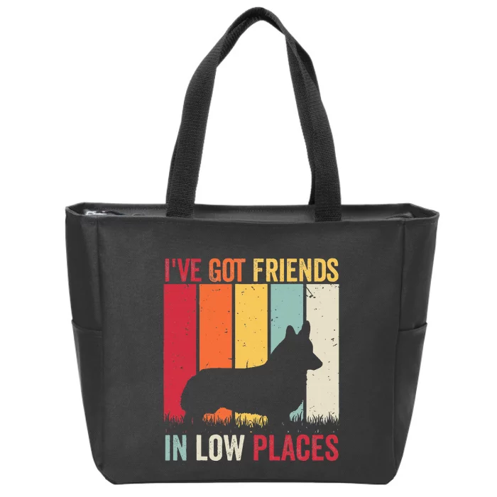 Corgi IVe Got Friends In Low Places Pembroke Welsh Lover Te Zip Tote Bag