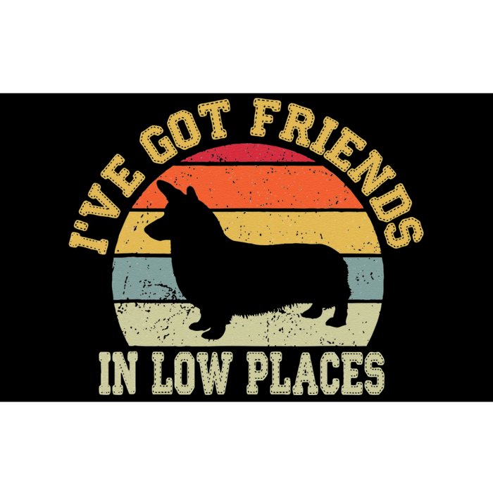 Corgi Ive Got Friends In Low Place Dog Corgi Mom Bumper Sticker