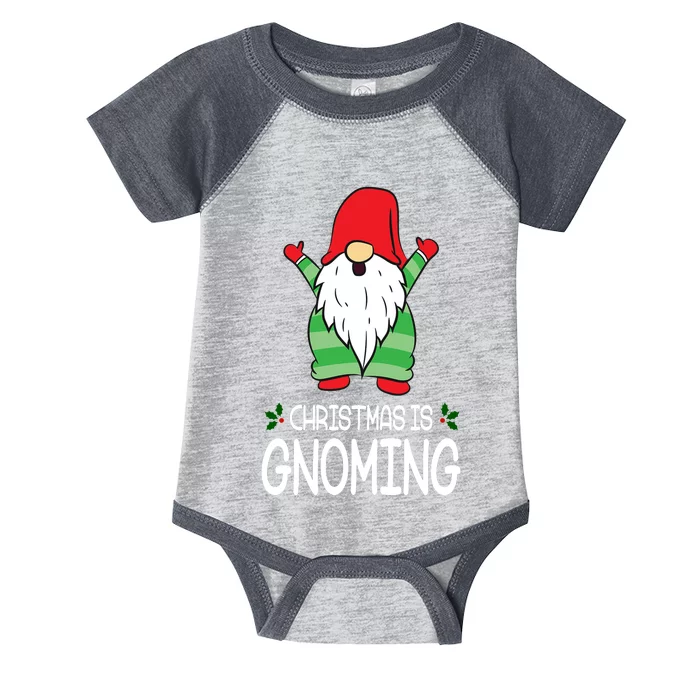 Christmas Is Gnoming Infant Baby Jersey Bodysuit