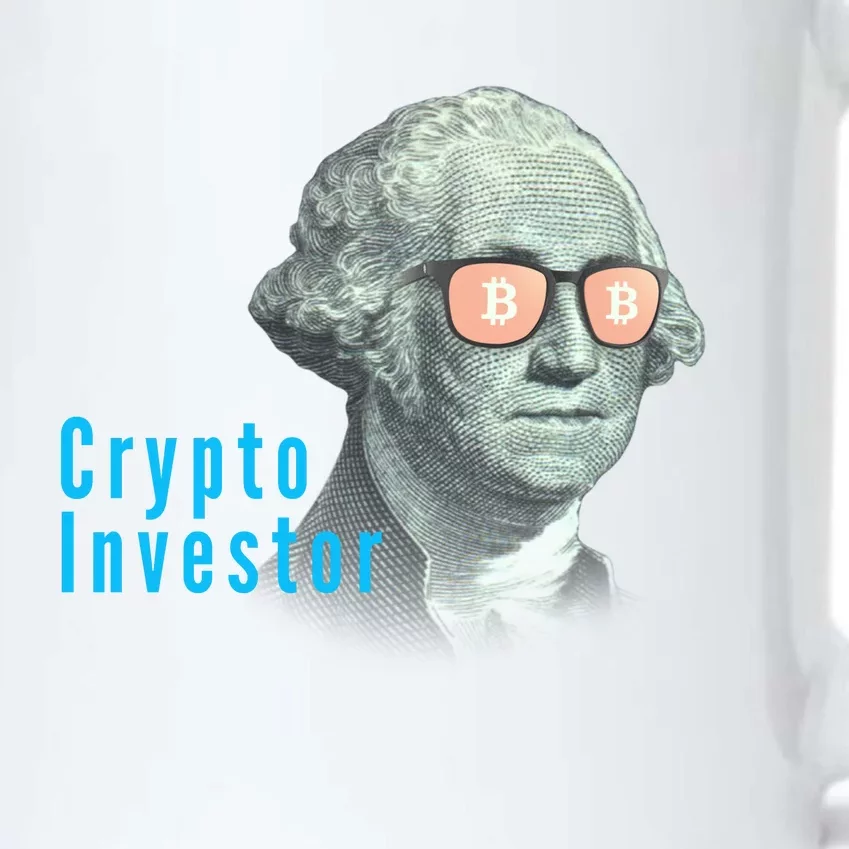 Crypto Investor, George In BTC Glasses, Bitcoin, Blockchain, Cryptocurrency, BTC Black Color Changing Mug