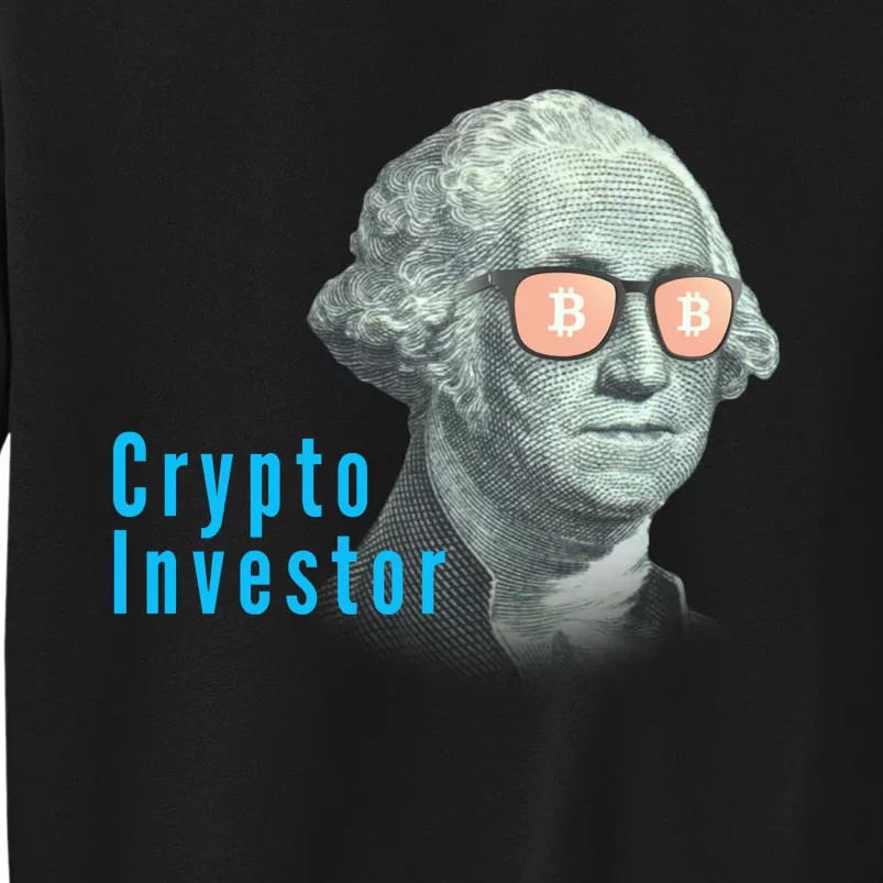 Crypto Investor, George In BTC Glasses, Bitcoin, Blockchain, Cryptocurrency, BTC Sweatshirt