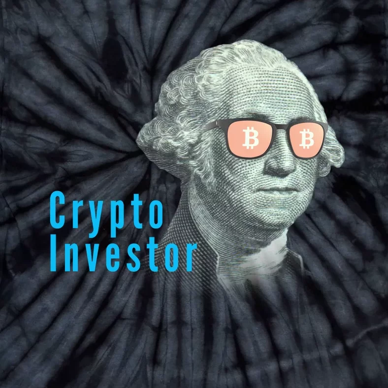 Crypto Investor, George In BTC Glasses, Bitcoin, Blockchain, Cryptocurrency, BTC Tie-Dye T-Shirt