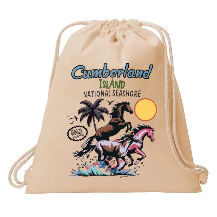 Cumberland Island Georgia Drawstring Bag