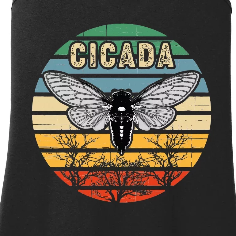 Cicada Insect Great Eastern Brood X 2021 Magicicada Ladies Essential Tank